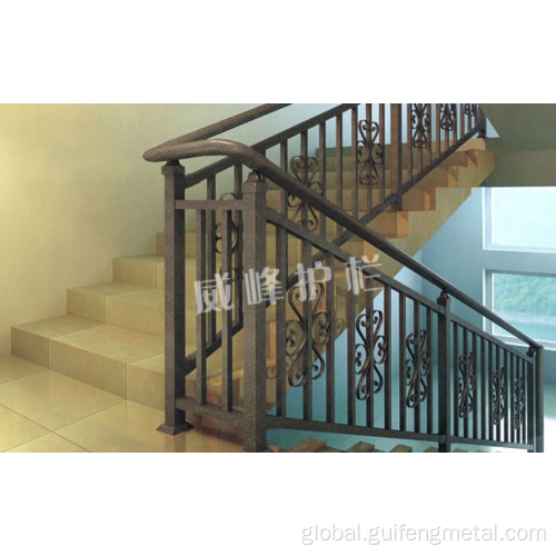 Household Stair Railings Zinc steel stair railings for household commercial use Factory